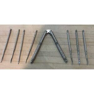 Vintage HMQ Nut Cracker Tool Set With 9 Picks